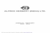 ALFRED HERBERT (INDIA) LTD....Chemical Industries Pvt. Ltd, Lodha Capital Markets Ltd and Baroda Agents & Trading Co. Pvt. Ltd. Mr. Jain is Chair man of the Audit Committee of RTS