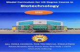 Model Curriculum for UG Degree Course in Biotechnology...PREFACE Taking cognizance of growing concern about the quality of technical education in India, AICTE in its 49th council meeting