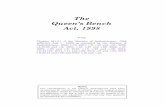 The Queen’s Bench Act, 1998...QUEEN’S BENCH, 1998 2 c Q-1.01 TABLE OF CONTENTS PART I Preliminary Matters 1 Short title 2 Interpretation PART II The Court and Judges 3 35Continuation