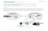 Remote Monitoring Mission Critical Positive Train Control Networks … · 2017-09-25 · Remotely Monitoring Mission Critical Positive Train Control Networks Anritsu Selected to Meet