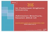 Sir Padampat Singhania Universitymanagement.ind.in/images/Sir Padampat Singhania...Training and Placements are an integral part of the degree programmes (B.Tech & MBA) at SPSU. The