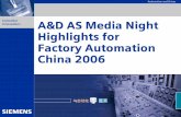 Controller Innovations A&D AS Media Night Highlights for Factory Automation China …download.gongkong.com/file/company/6283/Gongkongmedia... · 2006-03-27 · Innovations A&D AS