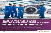 GAIN A WORLD-CLASS EDUCATION FOR YOUR CAREER IN THE AVIATION INDUSTRY - KLM UK Engineering · 2018-08-23 · 8 9 AVIATION ENGINEERING 2018 - 19 AVIATION ENGINEERING 2018 - 19 KLM