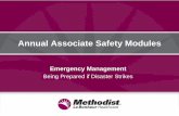 Annual Associate Safety Modules - Methodist Health...• The MLH Office of Emergency Management offers a variety of online training videos and modules, as well as classroom based training.