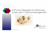 5 Proven Strategies for Reducing5 Proven Strategies for Reducing Costs ... - ITSM … · 2014-12-11 · About ITSM Academy Accredited ITSM Education Provider Federal Government Schedule