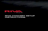 RIVA Concert Setup Instructions...SETUP - RIVA VOICE APP 1. On the back of the Concert speaker, make sure the switch is on the home side. 2. Power on your Concert speaker by plugging