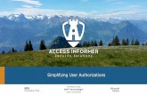 Simplifying User Authorizations - Access Informer · 2019-11-25 · Leverage Access Informer to extract user authorizations from SAP, Active Directory, network shares and SharePoint