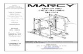 MARCY PRO SMITH MACHINE SM-4903...Thank you for selecting MARCY PRO SMITH MACHINE SM-4903 by IMPEX® INC. For your safety and benefit, read this manual carefully before using the equipment.