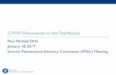 CWW Documents on the Dashboard - Wisconsin Department of ... · A new Work tIem Categor y, “Documents”, will be added to the CWW Workload Dashboard. Will allow users to assign,