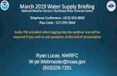 March 2019 Water Supply Briefing - National Oceanic and ... · 07/03/2019  · Columbia River - Grand Coulee Dam 89% Upper Snake River - Jackson Lake Dam 86% - Palisades Dam 84% -