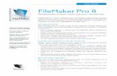 FileMaker Pro 8 - Israel software distributor - …FileMaker Pro 8 Top 10 new features of FileMaker Pro 8 1. PDF Maker – publish Adobe PDF documents directly from FileMaker Pro 8