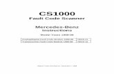 CS1000 - DIAKOMMercedes Benz Code Scanner CS1000 OB15-11 3 LH SEQUENTIAL MULTIPORT FUEL INJECTION SYSTEM (LH-SFI) 140.032 140.057 140.076 1992-93 28 124.034 124.036 1992-93 28 129.067
