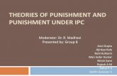 Theories of Punishment and Punishment under THEORIES OF PUNISHMENT AND PUNISHMENT UNDER IPC Moderator:
