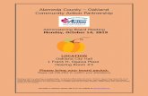 Alameda County Oakland Community Action Partnership€¦ · Alameda County – Oakland Community Action Partnership Administering Board Meeting Monday, October 14, 2019 LOCATION Oakland