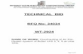 WT-2924 Tender document for APH - GUVNL Office... · 2015-10-15 · The static seal ends are to be properly fabricated and installed so as to prevent gas leakage. In all HE sector