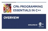 CPA: Programming Essentials in C++ Overviewcisco.tu.kielce.pl/uploads/cpa_programming_essentials_in_c++_overv… · CPA:PROGRAMMING ESSENTIALS IN C++ For beginners with little or