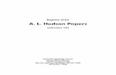 Register of the A. L. Hudson Papers - Andrews …Register of the A. L. Hudson Papers Collection 193 Adventist Heritage Center James White Library Andrews University Berrien Springs,