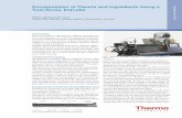 Encapsulation of Flavors and Ingredients Using a …...1 Encapsulation of Flavors and Ingredients Using a Twin-Screw Extruder Matthias Jährling and Dirk Hauch Thermo Fisher Scientific,