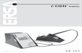 ERSA ICON Nano User Manual - Soldering Station | Available ... · soldering iron. 15 Remove soldering tip from soldering iron. 16 Place desired soldering tip onto soldering iron.