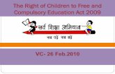 The Right of Children to Free and Compulsory Education Act ...educationportal.mp.gov.in/RTE/Public/RTE Hindi final .pdfRight to education.- Article "21A. The State shall provide free