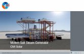 Molten Salt Steam Generator - awards.cmigroupe.comawards.cmigroupe.com/.../presentations/05-CMI-Awards-2018---Molt… · Extend CMI solar scope of supply for concentrated solar power