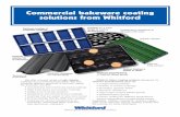 Commercial bakeware coating solutions from Whitford · 2018-06-08 · •High-build liquid and powder coatings •Single and multicoat systems •Waterborne and solvent-borne coatings