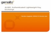 ALIKE: Authenticated Lightweight Key Exchangeccrg/WAC2010/slides/session_4/4_2_Agagli… · 01/12/2010 12 Security assumptions (2) [Bellare, Desai, Pointcheval and Rogoway, Crypto’1998]