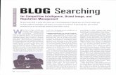 BLOG Searching - E-LISeprints.rclis.org/3785/1/Pikas_Blog_Searching__Online__v... · 2012-12-14 · BLOG Searching for Competitive Intelligence, Brand Image, and Reputation Management