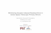 Minimizing Actuator-Induced Residual Error in …web.mit.edu/aeroastro/OldFiles/academics/grad/research/...3 26 January 2010 MIT SSL Background • Trend toward large aperture space