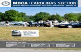 MBCA CAROLINAS SECTION · 2019-03-23 · CAROLINAS.MBCA.ORG NATIONAL MBCA VS. LOCAL SECTIONS: The National Club gives 20% of your annual dues, in 4 quarterly payments based on the