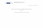 Assessment of the 2017 stability programme for Cyprus · 2017-05-23 · Assessment of the 2017 stability programme for Cyprus ... As the debt ratio was 107.5% of GDP in 2015 (the