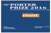 PORTER PRIZE 2016porterprize.in/wp-content/uploads/2016/04/Brochure_2016...strategy, which has enabled them to create their own niche. The objective is to propel companies to compete