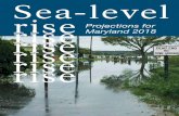 Sea-level Rise Projections for Maryland 2018...Sea-level Rise: Projections for Maryland 2018 • ivDorchester County is “the rural Ground Zero” of sea-level rise in the Chesapeake,