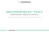 50-Question Wonderlic Sample Test with Full Explanations · 2017-08-06 · Wonderlic Test practice questions, in-depth answer explanations for every question, solution strategies,