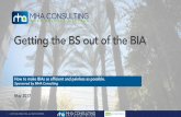 MHA Getting the BS out of the BIA - Webinar (1)...Payroll PeopleSoft, Internet Laser Printer, Fax Machine IRS Filings, State Payroll Requirements Y Purchasing FMS, Concur, Sharepoint