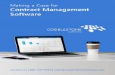 Making a Case for Contract Management Software a... · Advanced contract management software features support an efficient contract management process including fast contract drafting