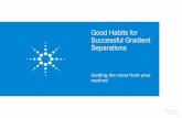 Good Habits for Successful Gradient Separations Good Habits for Successful Gradient Separations Developing
