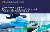 Faculty of Health and Applied Sciences - Namibia …...Faclty of Health and Applied Sciences - Yearbook 2020 [ iii ] NOTE The Yearbook for the Faculty of Health and Applied Sciences