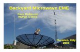 W5HN Backyard Microwave EME components/ww2r_italy.pdfW5HN North Texas Microwave Society EME History NTMS • First Introduced to EME on 432 by G3YGF/G3WDG • 10/85 Persuaded by DL9KR