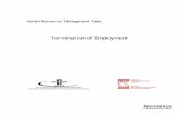 Human Resources Management Tools Termination …...Acknowledgements This module is one of six developed as part of a project involving the production of human resources management