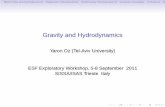 Gravity and HydrodynamicsBlack Holes and Hydrodynamics Relativistic Hydrodynamics Fluid/Gravity Correspondence Quantum Anomalies Turbulence Singular Collaborators and References With