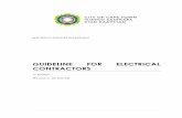 GUIDELINE FOR ELECTRICAL CONTRACTORS · 2017-05-12 · 7 | P a g e Electrical contractors may not dig outside of the property boundary without having valid permits to excavate on