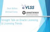 Straight Talk on Oracle Licensing & Licensing Trends...•Oracle Certified Professional - 8i through 12c •Oracle Certified Master - 10g, 11g, 12c • Oracle Exadata Certified Expert