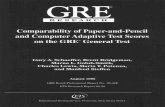 Comparability of Paper-and-Pencil and Computer...Abstract This report summarizes a study conducted to assess the comparability of paper-and- pencil (P&P) and computer adaptive test