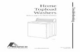Home Topload Washers - LavXel · Throughout this manual and on machine decals, you will find precautionary statements (“CAUTION,” ... The pulley drives the helix ... water from