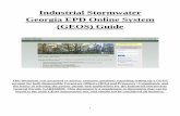 Industrial Stormwater Georgia EPD Online System (GEOS) Guide · 2019-09-19 · (GEOS) Guide This document was prepared to answer common questions regarding setting up a GEOS account