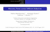 Intro duction · 2017-10-04 · Intro duction Recovery and Collection Pro cess Data Findings Conclusion Recovery Rates across Di erent Industries rkus Ma Ho echsto etter 1 Ab dolreza