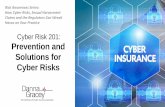 Cyber Risk 201: Prevention and Solutions for Cyber Risks · 2018-12-11 · Vero Orthopaedics Ransomware Attack • Ransomware attacks on 2/14/18 and 2/27/18 • Policy was reviewed
