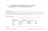 9. Water Analysis in OLI Studio: An Overview...A Guide to Using the OLI Studio Water Analysis in OLI Studio: An Overview 162 Figure 9-3 A list of the conditions, cations, anions and