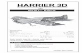 HARRIER 3D - Horizon Hobby · HARRIER 3D Instruction Manual 2 INTRODUCTION Thank you for choosing the Harrier 3D ARTF by SEAGULL MODELS. The Harrier 3D was designed with the intermediate/advanced